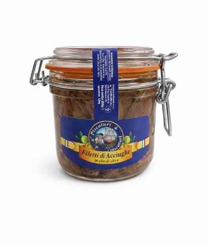 Filetti di Acciughe in Olio di Oliva — Ermetico