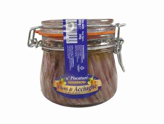 Filetti di Acciughe in Olio di Oliva — Ermetico
