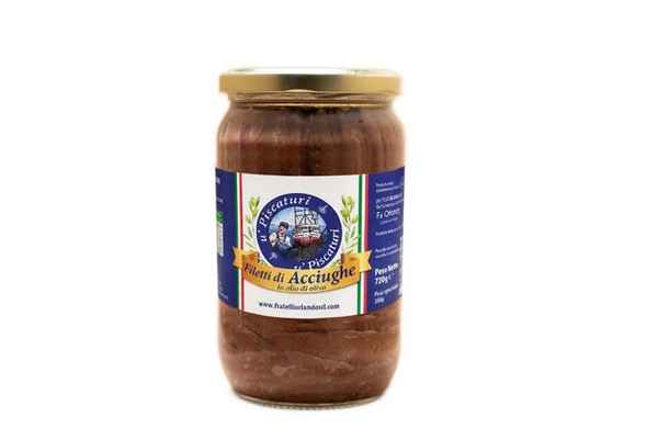 Filetti di Acciughe in Olio di Oliva