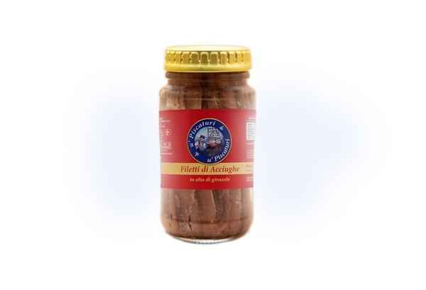 Filetti di Acciughe in Olio di Semi