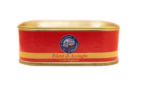 Filetti di Acciughe in Olio di Semi