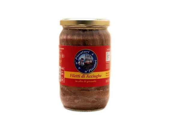 Filetti di Acciughe in Olio di Semi